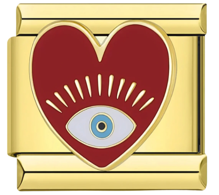 Herz mit Auge Charm