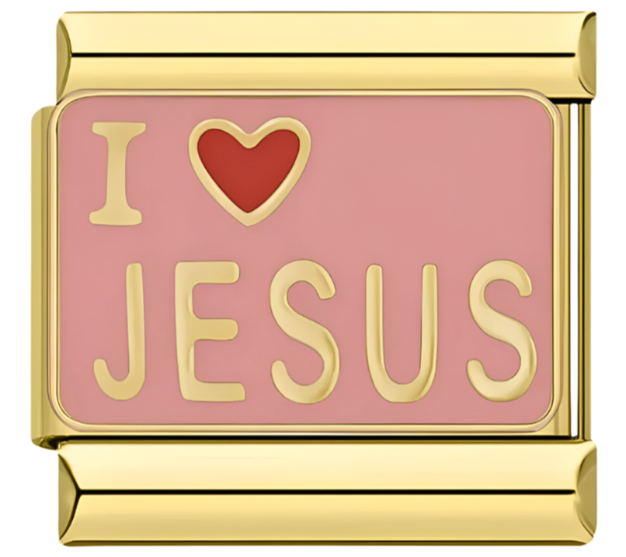 I love Jesus Charm