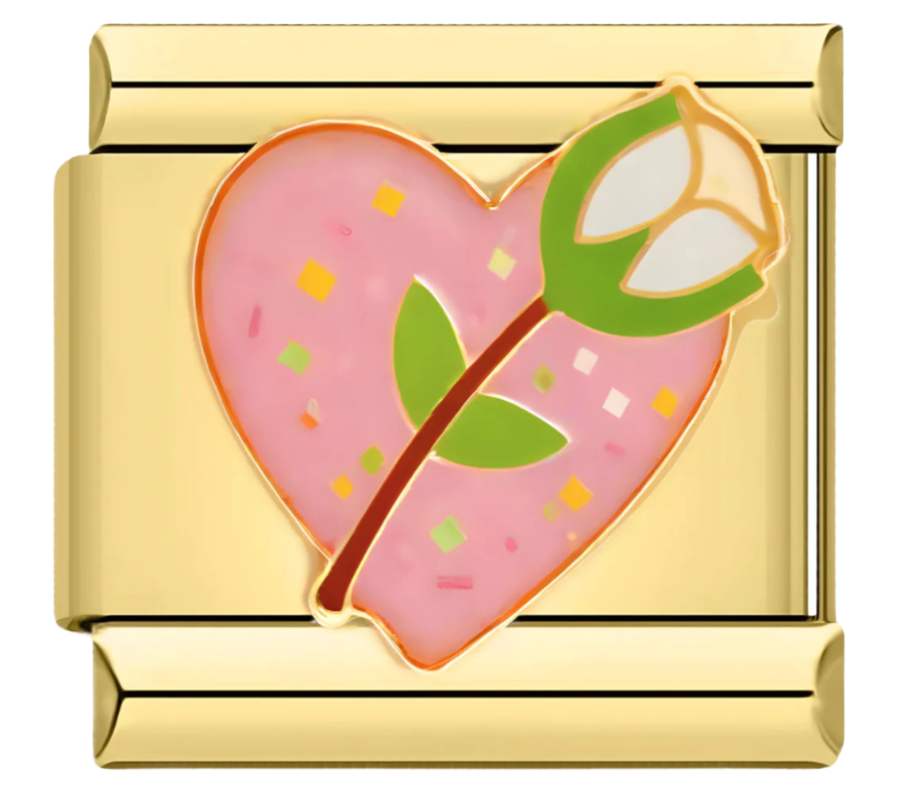 Blumenherz Charm