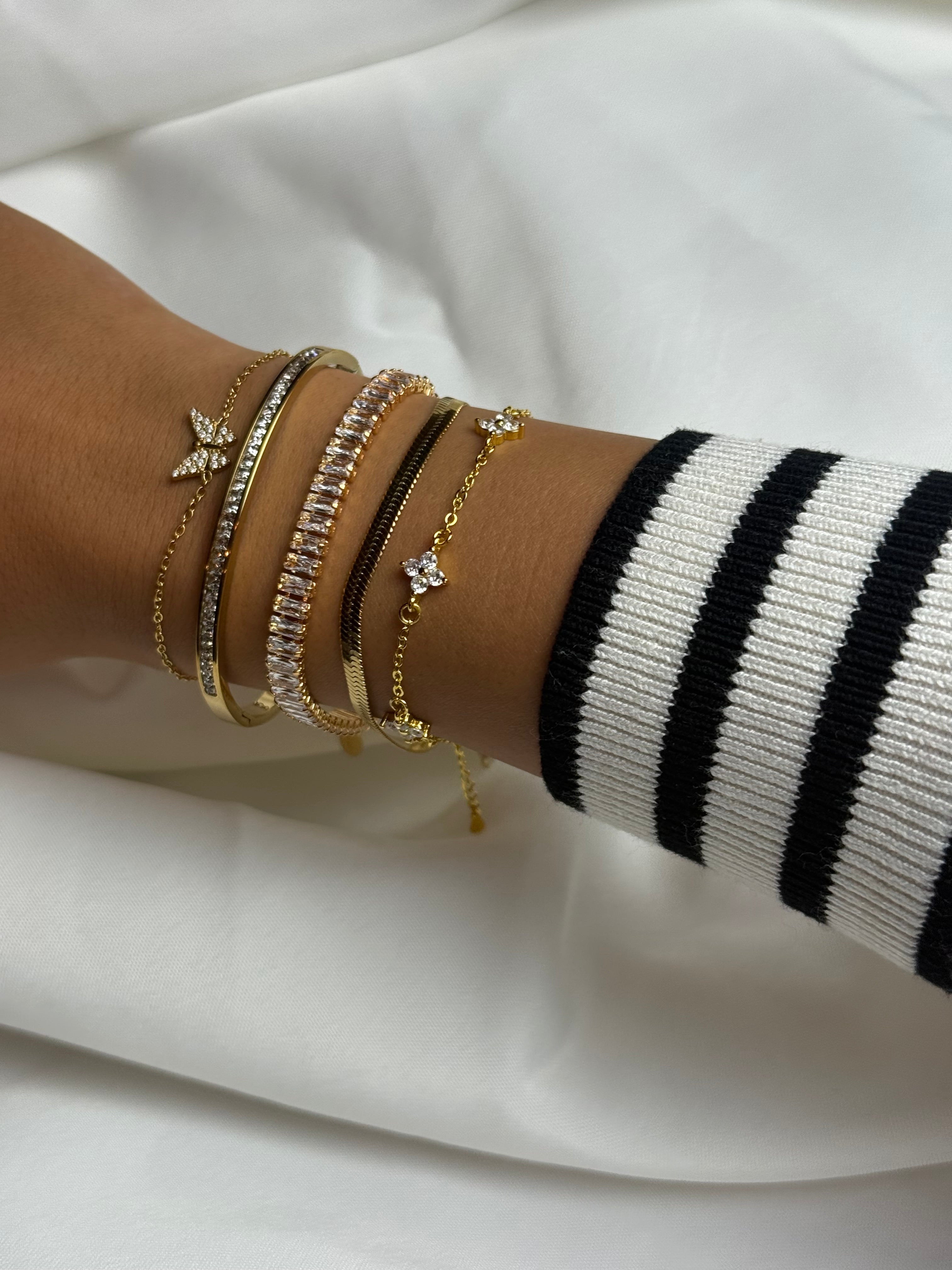 Golden snake Armband