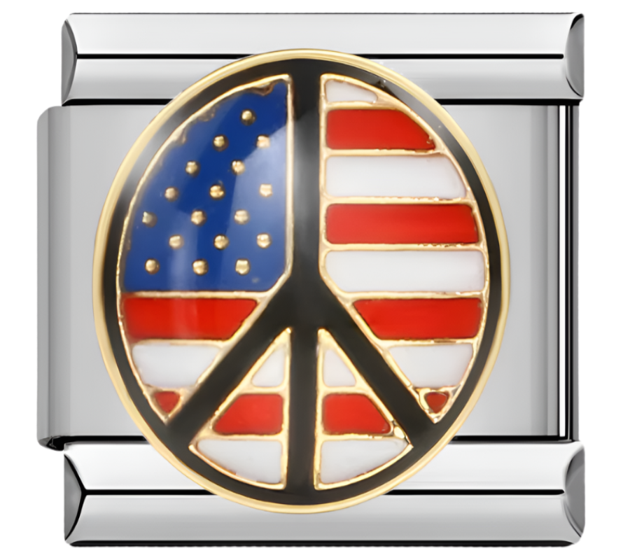 USA Peace Charm
