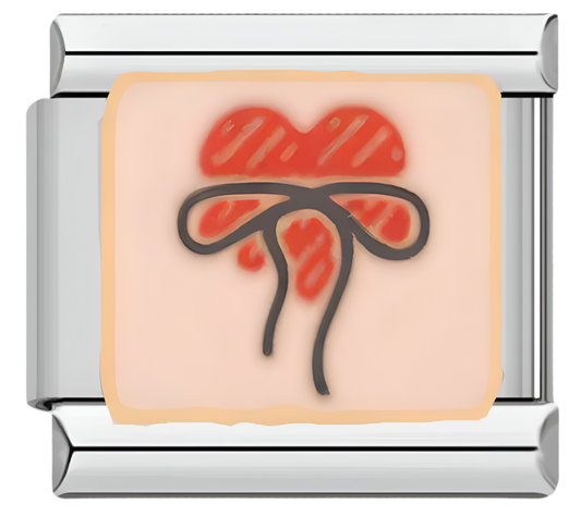 Schleifenherz Charm
