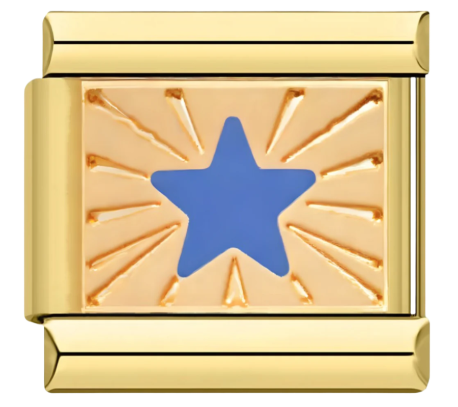 Blauer Stern Charm