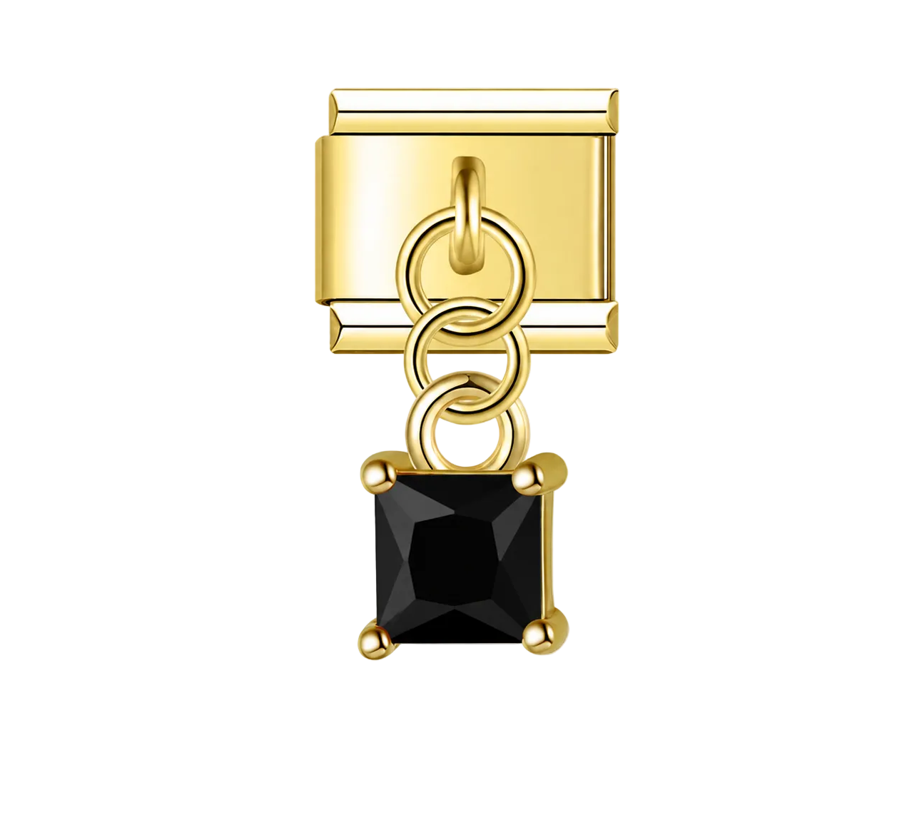 schwarzer Stein Charm