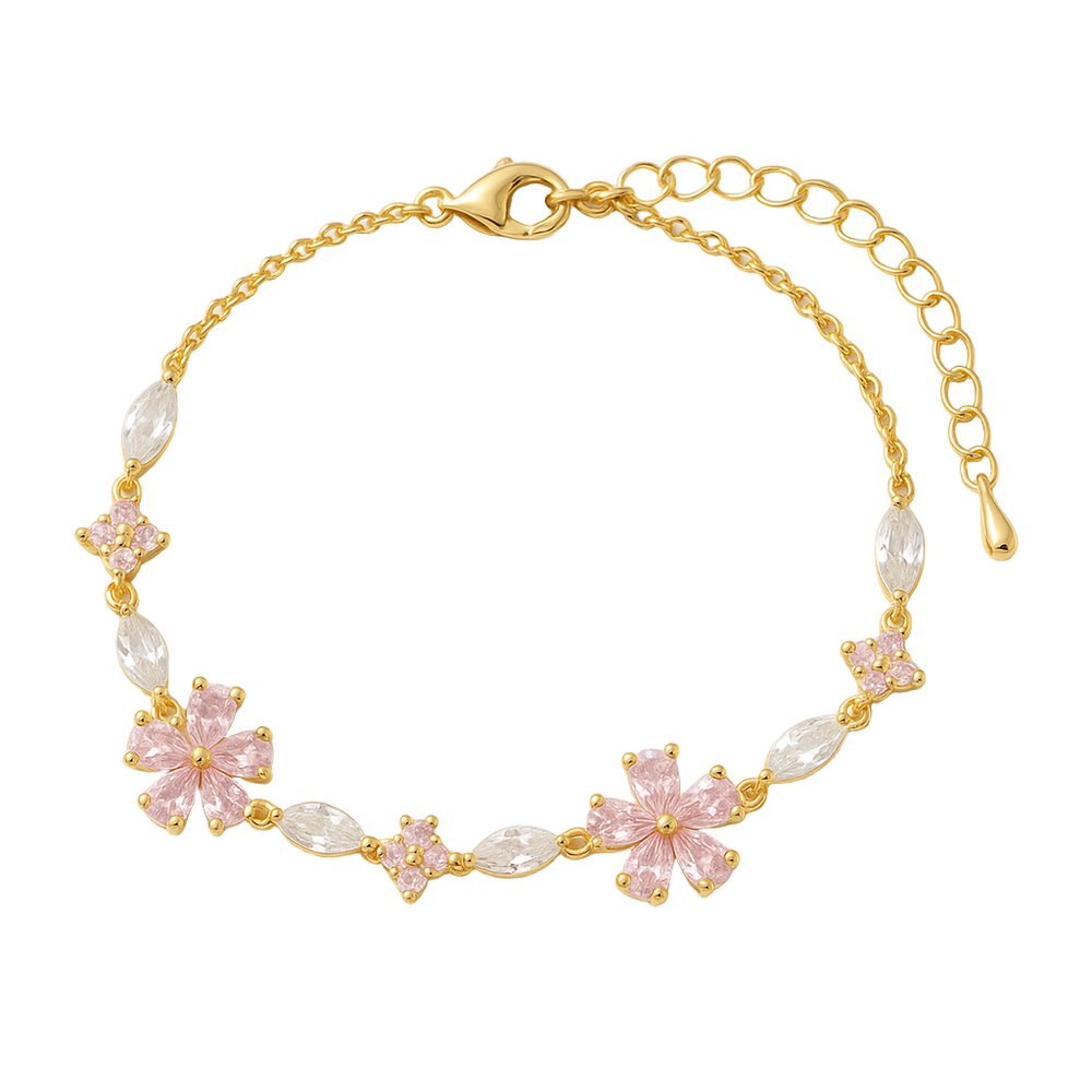 Rosa Blume Armband