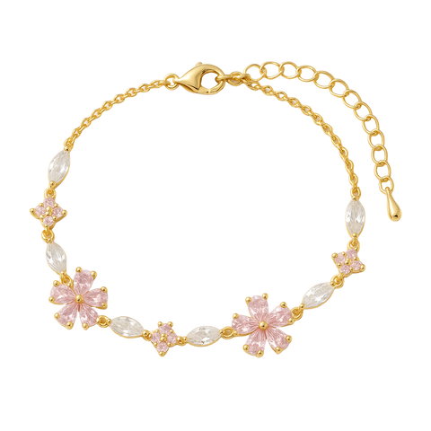 Rosa Blume Armband